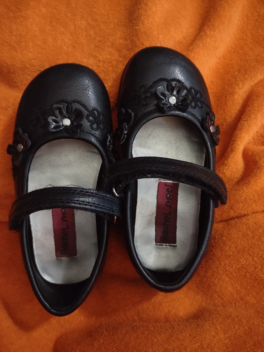 Rachel Shoes Black 8C Girls' Dress Shoes